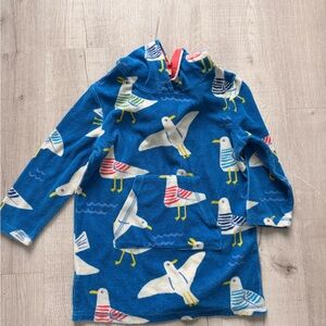 Mini Boden Blue Seagull Kids Swim Coverup